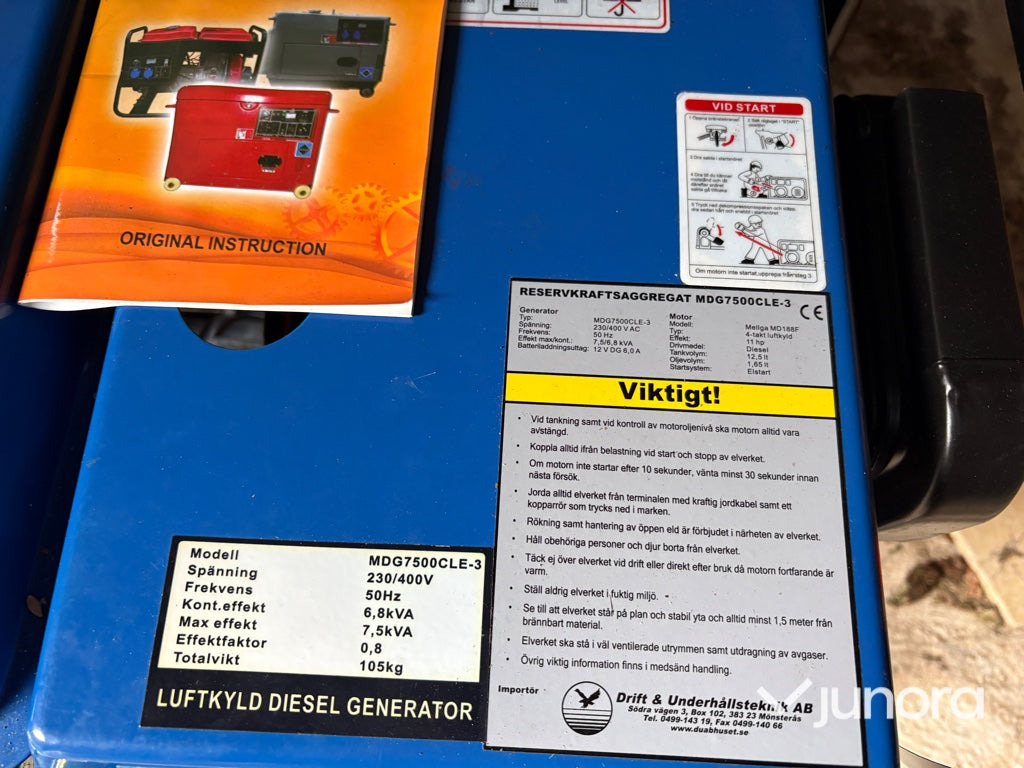 Dieselelverk DUAB-Power MDG7500CLE-3 - Generator set: picture 4 Dieselelverk DUAB-Power MDG7500CLE-3 - Generator set: picture 4