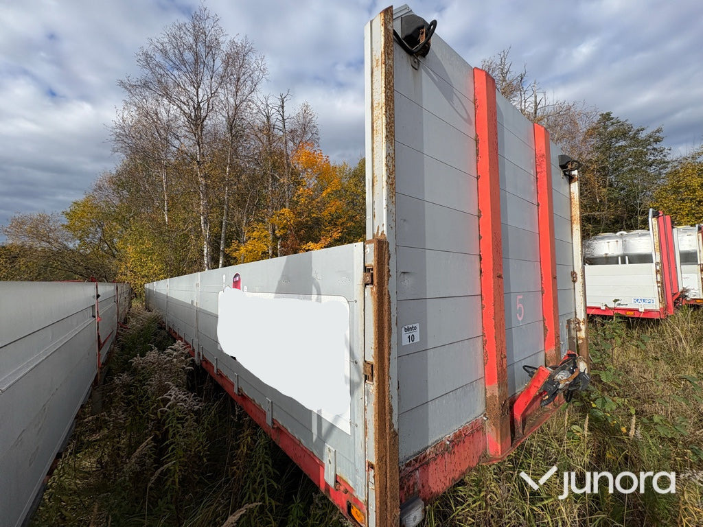 Flaktrailer - Kaupe, 12.4m, 2003 - Dropside/ Flatbed semi-trailer: picture 1 Flaktrailer - Kaupe, 12.4m, 2003 - Dropside/ Flatbed semi-trailer: picture 1