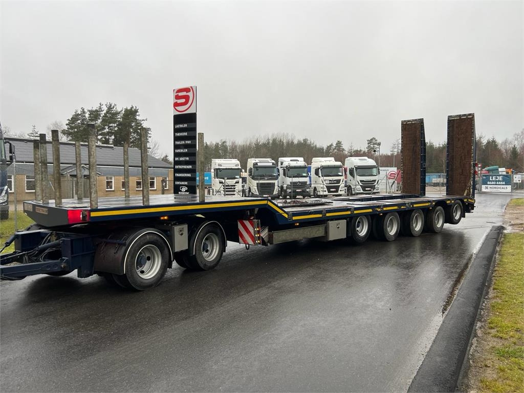 HRD 7 akslet - 84 ton blokvogn med ramper - Low loader trailer: picture 1 HRD 7 akslet - 84 ton blokvogn med ramper - Low loader trailer: picture 1
