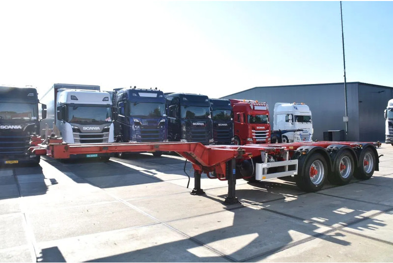 Pacton T3-010 - BPW AXLES - 2 x LIFT AXLE - 2 x EXTENDABLE - DRUM BRAKES - GOOD CONDITION - - Container transporter/ Swap body semi-trailer: picture 5 Pacton T3-010 - BPW AXLES - 2 x LIFT AXLE - 2 x EXTENDABLE - DRUM BRAKES - GOOD CONDITION - - Container transporter/ Swap body semi-trailer: picture 5
