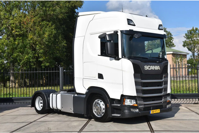 Scania S410 NGS 4x2EB MEGA 95 cm or 103 cm driving height - RETARDER - 804 TKM - FULL AIR - PARK. AIRCO - LEATHER SEATS - 2 x FUEL TANK - Tractor unit: picture 1 Scania S410 NGS 4x2EB MEGA 95 cm or 103 cm driving height - RETARDER - 804 TKM - FULL AIR - PARK. AIRCO - LEATHER SEATS - 2 x FUEL TANK - Tractor unit: picture 1