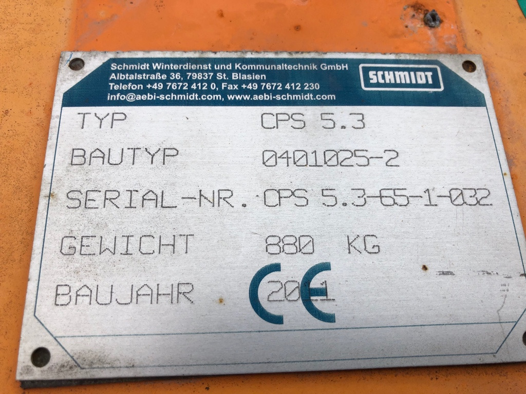 SCHMIDT Side snow plow CPS 5.3 - Snow blower for Truck: picture 5 SCHMIDT Side snow plow CPS 5.3 - Snow blower for Truck: picture 5