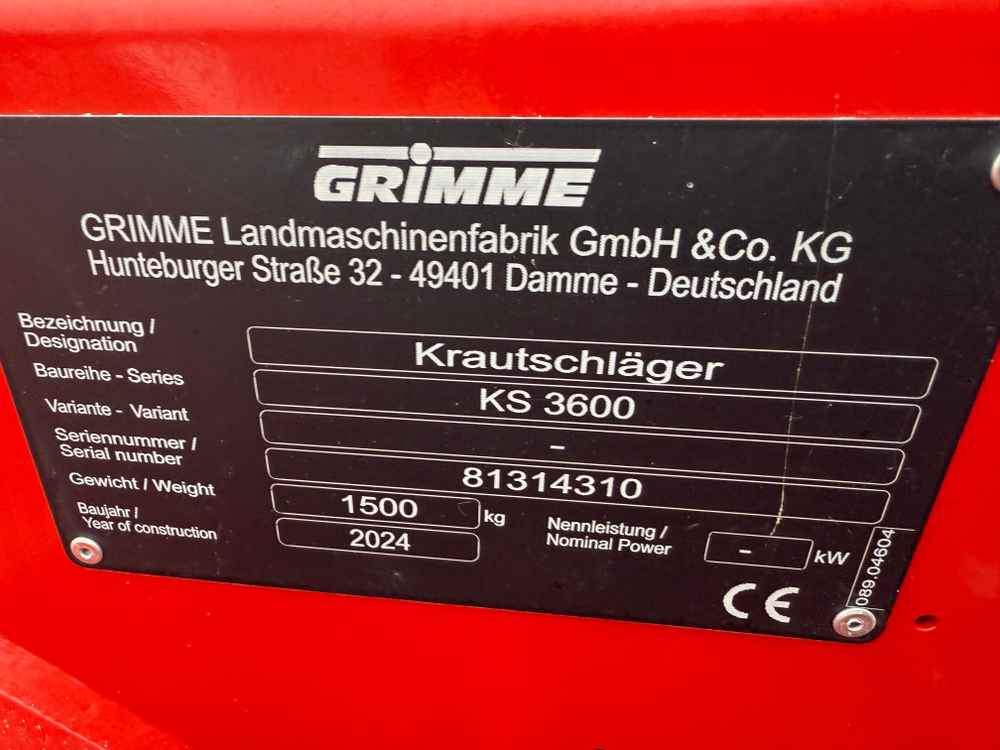 Grimme KS 3600 - Harvester: picture 2 Grimme KS 3600 - Harvester: picture 2