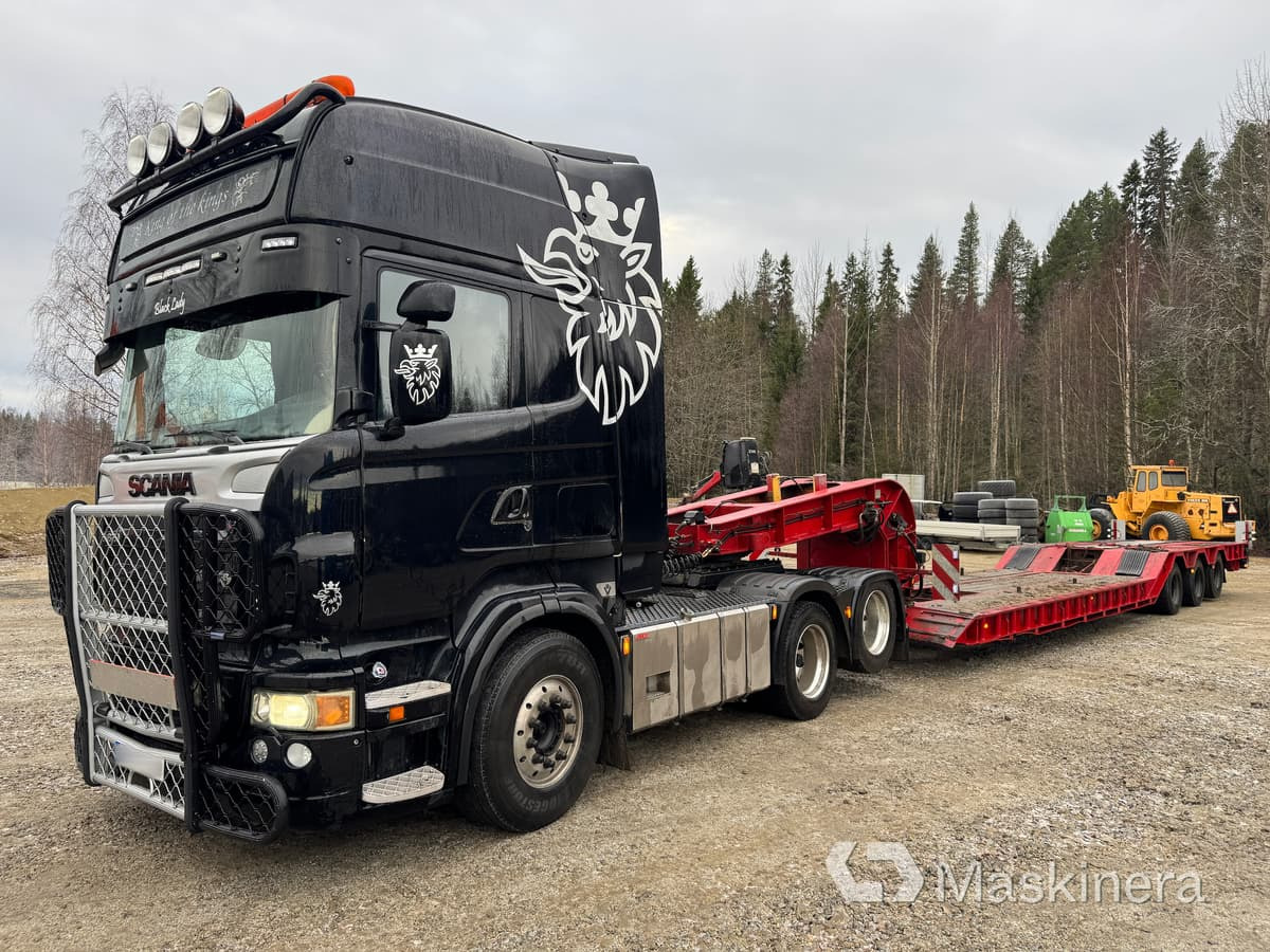 Scania R 620, Hafo H35 Plsbo Lastbil Scania R 620 med maskintrailer - Tractor unit, Autotransporter semi-trailer: picture 1 Scania R 620, Hafo H35 Plsbo Lastbil Scania R 620 med maskintrailer - Tractor unit, Autotransporter semi-trailer: picture 1