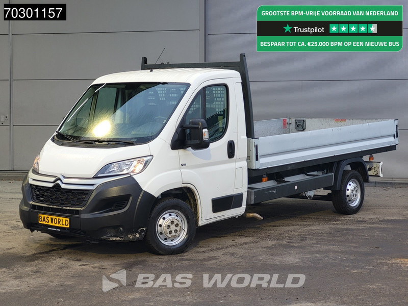Flatbed van Citroën Jumper 130 PK Open Laadbak Navi Airco Cruise Euro6 Pritsche Pickup Airco Cruise control: picture 1