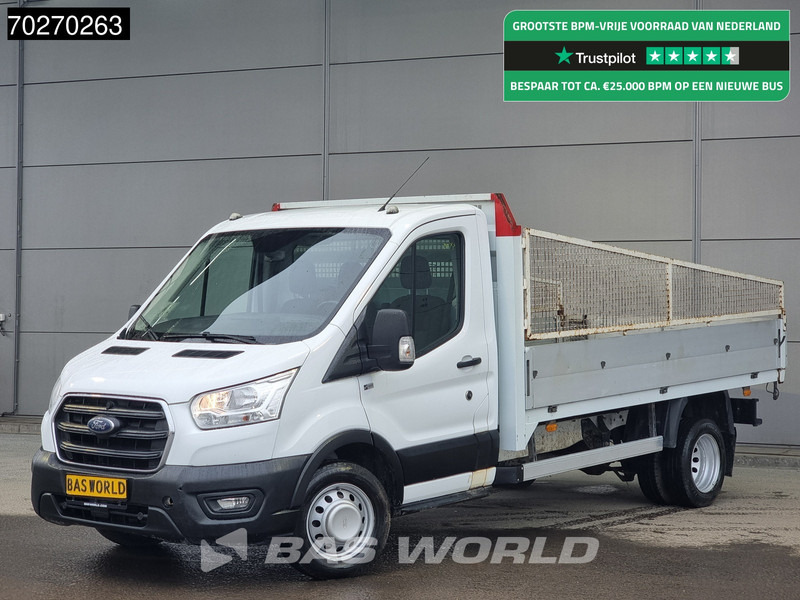 Flatbed van Ford Transit 130pk Open Laadbak Dubbellucht Trekhaak Airco Cruise Pritsche Pickup Airco Trekhaak Cruise control: picture 1