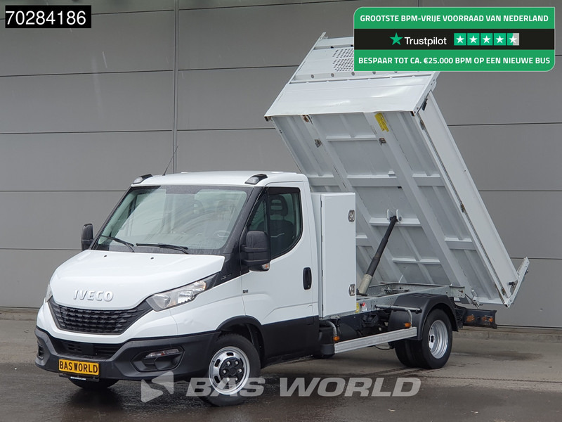 Iveco Daily 35C14 Kipper met Kist Dubbellucht 3,5t Trekhaak Airco Cruise Euro6 Tipper Benne Kieper 2m3 Airco Trekhaak Cruise control - Tipper van: picture 1 Iveco Daily 35C14 Kipper met Kist Dubbellucht 3,5t Trekhaak Airco Cruise Euro6 Tipper Benne Kieper 2m3 Airco Trekhaak Cruise control - Tipper van: picture 1