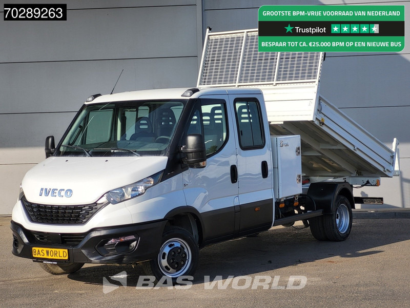 Iveco Daily 35C16 3.0L Open Laadbak met Kist Dubbel Cabine Dubbellucht 3,5t Trekhaak Navi Airco Cruise Camera Euro6 Pritsche Pickup Open Box - Flatbed van: picture 1 Iveco Daily 35C16 3.0L Open Laadbak met Kist Dubbel Cabine Dubbellucht 3,5t Trekhaak Navi Airco Cruise Camera Euro6 Pritsche Pickup Open Box - Flatbed van: picture 1