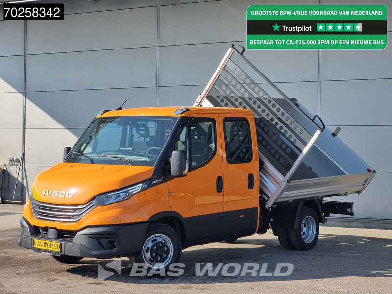 Iveco Daily 35C21 3-Zijdige Kipper Dubbel Cabine 210PK 3.0L Dubbellucht 3,5t Trekhaak ACC Airco LED Camera CarPlay Euro6 Tipper Benne Kieper - Tipper van: picture 1 Iveco Daily 35C21 3-Zijdige Kipper Dubbel Cabine 210PK 3.0L Dubbellucht 3,5t Trekhaak ACC Airco LED Camera CarPlay Euro6 Tipper Benne Kieper - Tipper van: picture 1