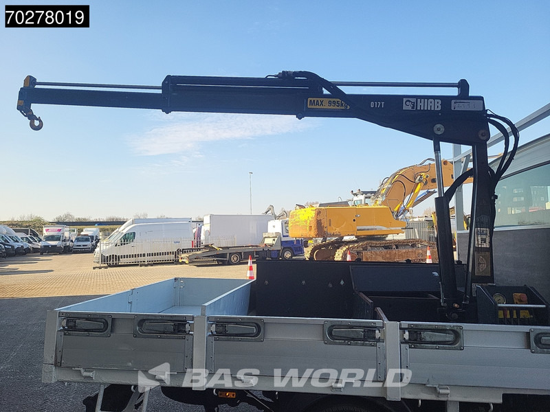 Flatbed van Iveco Daily 50C17 3.0L Automaat DC Open laadbak Kraan Hiab 017T-2 Airco APK 10-2025 Pickup Crane Kraanwagen Pritsche Airco Dubbel cabine: picture 8