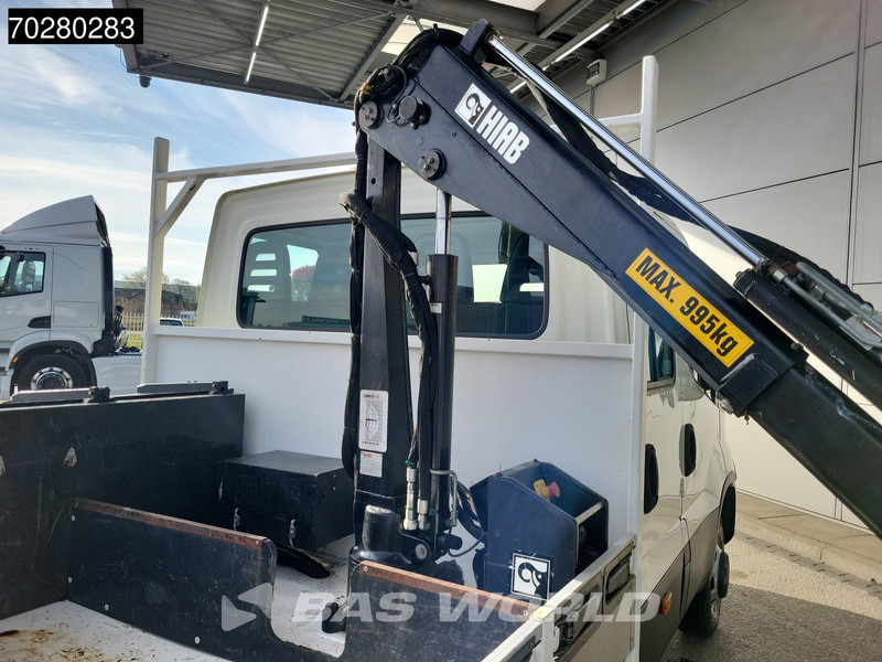 Flatbed van Iveco Daily 50C17 3,0L Automaat HIAB 017T-2 DC Open laadbak Dubbellucht Airco Euro6 Pickup Crane Kraanwagen Pritsche Airco Dubbel cabine: picture 10