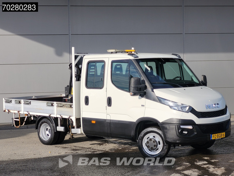 Iveco Daily 50C17 3,0L Automaat HIAB 017T-2 DC Open laadbak Kraan Dubbellucht Airco Euro6 Pickup Crane Kraanwagen Pritsche Airco Dubbel cabi - Flatbed van: picture 3 Iveco Daily 50C17 3,0L Automaat HIAB 017T-2 DC Open laadbak Kraan Dubbellucht Airco Euro6 Pickup Crane Kraanwagen Pritsche Airco Dubbel cabi - Flatbed van: picture 3