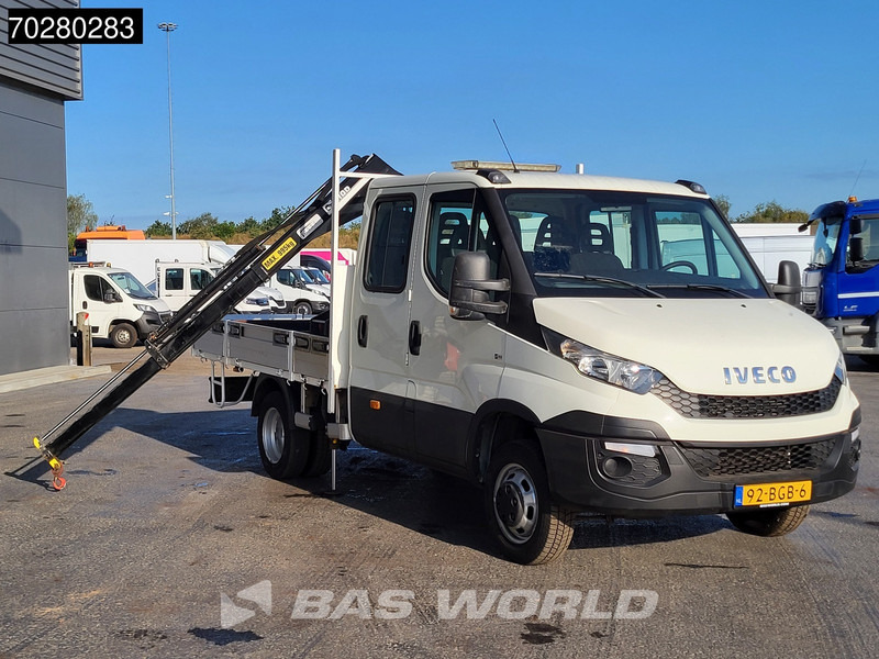 Iveco Daily 50C17 3,0L Automaat HIAB 017T-2 DC Open laadbak Kraan Dubbellucht Airco Euro6 Pickup Crane Kraanwagen Pritsche Airco Dubbel cabi - Flatbed van: picture 3 Iveco Daily 50C17 3,0L Automaat HIAB 017T-2 DC Open laadbak Kraan Dubbellucht Airco Euro6 Pickup Crane Kraanwagen Pritsche Airco Dubbel cabi - Flatbed van: picture 3