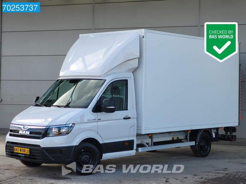 Box van MAN TGE 3.160 Automaat Dhollandia Laadklep Zijdeur Airco Cruise Bakwagen Meubelbak Koffer Gesloten laadbak 21m3 Airco Cruise control: picture 1