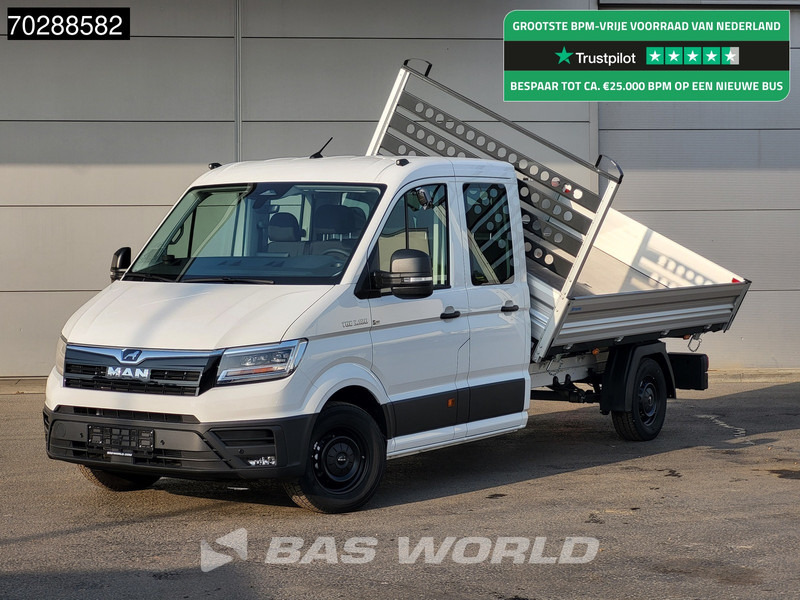 MAN TGE 3.180 Driezijdige Kipper Automaat Dubbel Cabine 2025 Facelift 180PK Trekhaak LED Navi ACC Airco Cruise Euro6 Kipper Tippe Benne Kieper - Tipper van: picture 1 MAN TGE 3.180 Driezijdige Kipper Automaat Dubbel Cabine 2025 Facelift 180PK Trekhaak LED Navi ACC Airco Cruise Euro6 Kipper Tippe Benne Kieper - Tipper van: picture 1