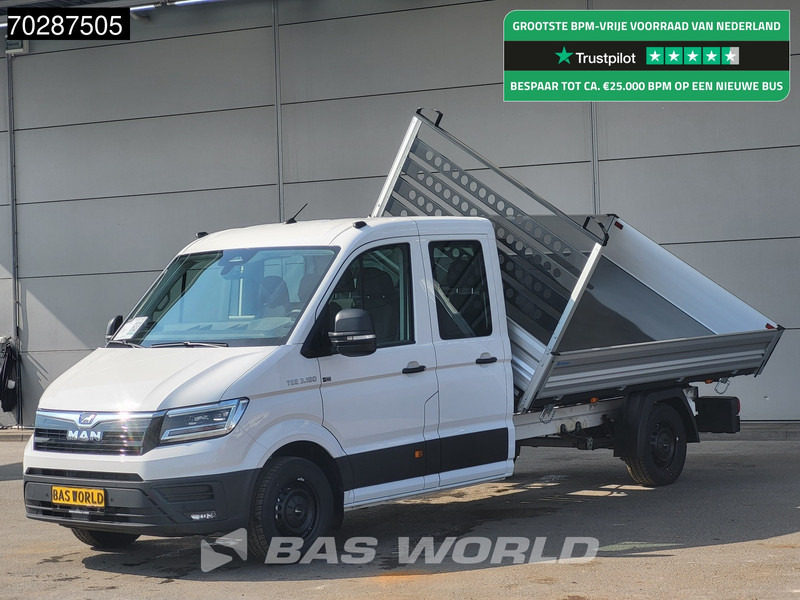 MAN TGE 3.180 Driezijdige Kipper Automaat Dubbel Cabine 2025 Facelift 180PK Trekhaak LED Navi ACC Airco Cruise Euro6 Kipper Tippe Benne Kieper - Tipper van: picture 1 MAN TGE 3.180 Driezijdige Kipper Automaat Dubbel Cabine 2025 Facelift 180PK Trekhaak LED Navi ACC Airco Cruise Euro6 Kipper Tippe Benne Kieper - Tipper van: picture 1