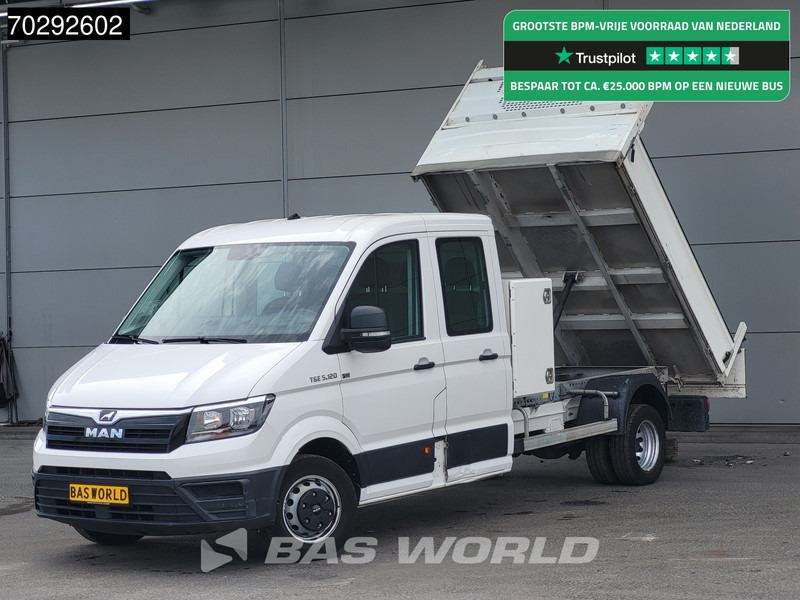 MAN TGE 5.120 Dubbel Cabine Kipper Trekhaak Navi Airco Cruise Camera Euro6 Tipper Benne Kieper 2m3 Airco Trekhaak Cruise control - Tipper van: picture 1 MAN TGE 5.120 Dubbel Cabine Kipper Trekhaak Navi Airco Cruise Camera Euro6 Tipper Benne Kieper 2m3 Airco Trekhaak Cruise control - Tipper van: picture 1
