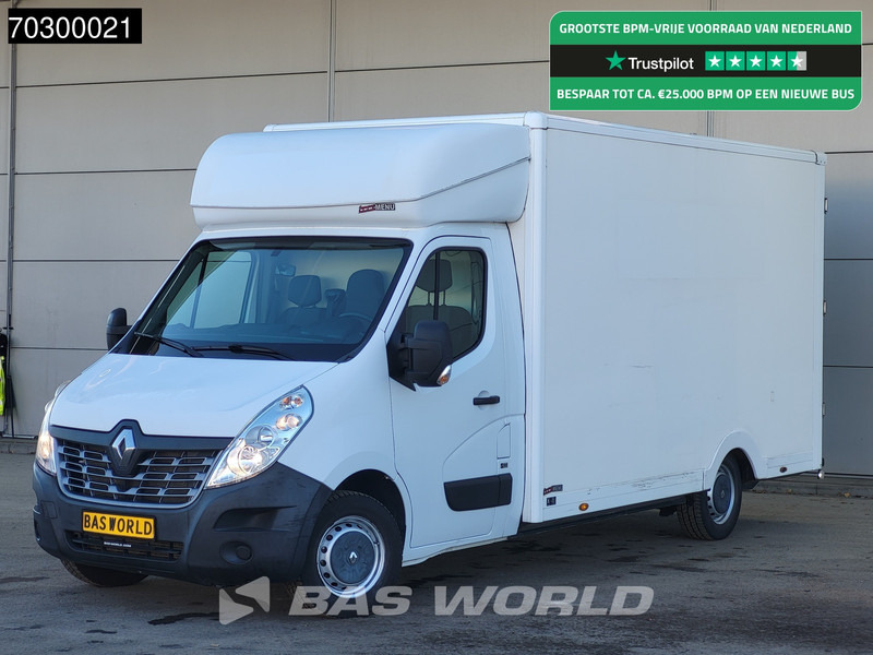 Renault Master 130pk Lowliner 422cm Bakwagen Achterdeuren Airco Cruise Euro6 Verkoopwagen Meubelbak Koffer Airco Cruise control - Box van: picture 1 Renault Master 130pk Lowliner 422cm Bakwagen Achterdeuren Airco Cruise Euro6 Verkoopwagen Meubelbak Koffer Airco Cruise control - Box van: picture 1