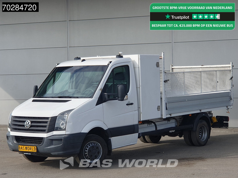 Volkswagen Crafter 136pk Open Laadbak met Kist Dubbellucht 3,5t Trekhaak Airco Euro6 Tipper Benne Kieper Airco Trekhaak - Flatbed van: picture 1 Volkswagen Crafter 136pk Open Laadbak met Kist Dubbellucht 3,5t Trekhaak Airco Euro6 Tipper Benne Kieper Airco Trekhaak - Flatbed van: picture 1