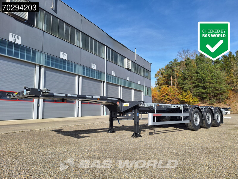 Kässbohrer K.SHG S / 40 - 12 / 27 EU 3 axles NEW! Front – Middle – Rear Extendable Container Chassis - Curtainsider semi-trailer: picture 2 Kässbohrer K.SHG S / 40 - 12 / 27 EU 3 axles NEW! Front – Middle – Rear Extendable Container Chassis - Curtainsider semi-trailer: picture 2