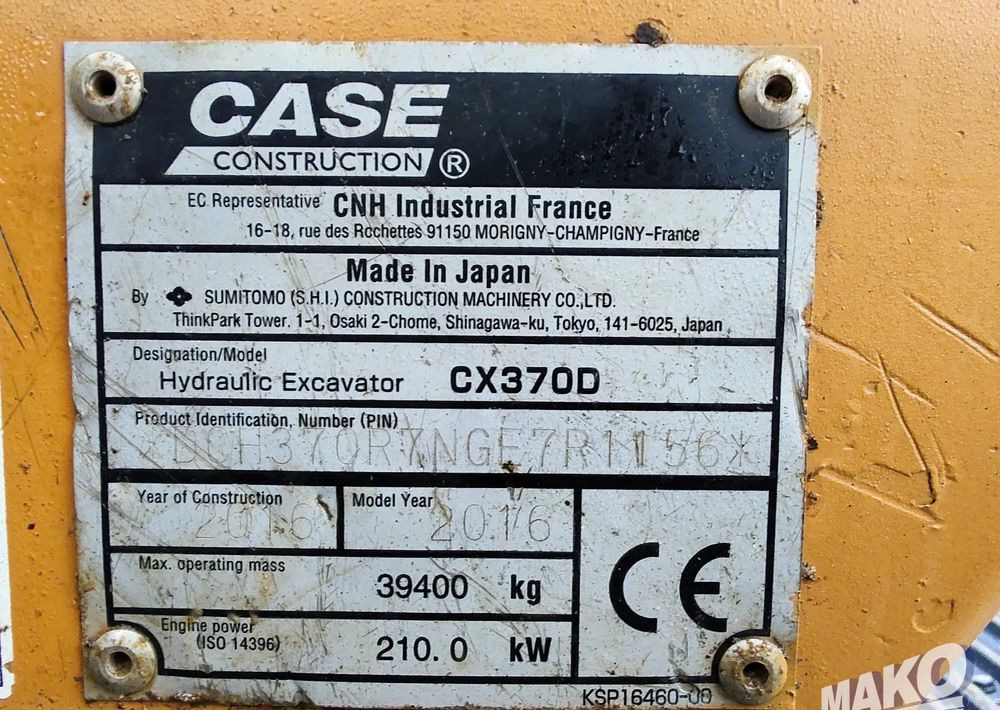 Crawler excavator Komatsu CX370D: picture 14 Crawler excavator Komatsu CX370D: picture 14