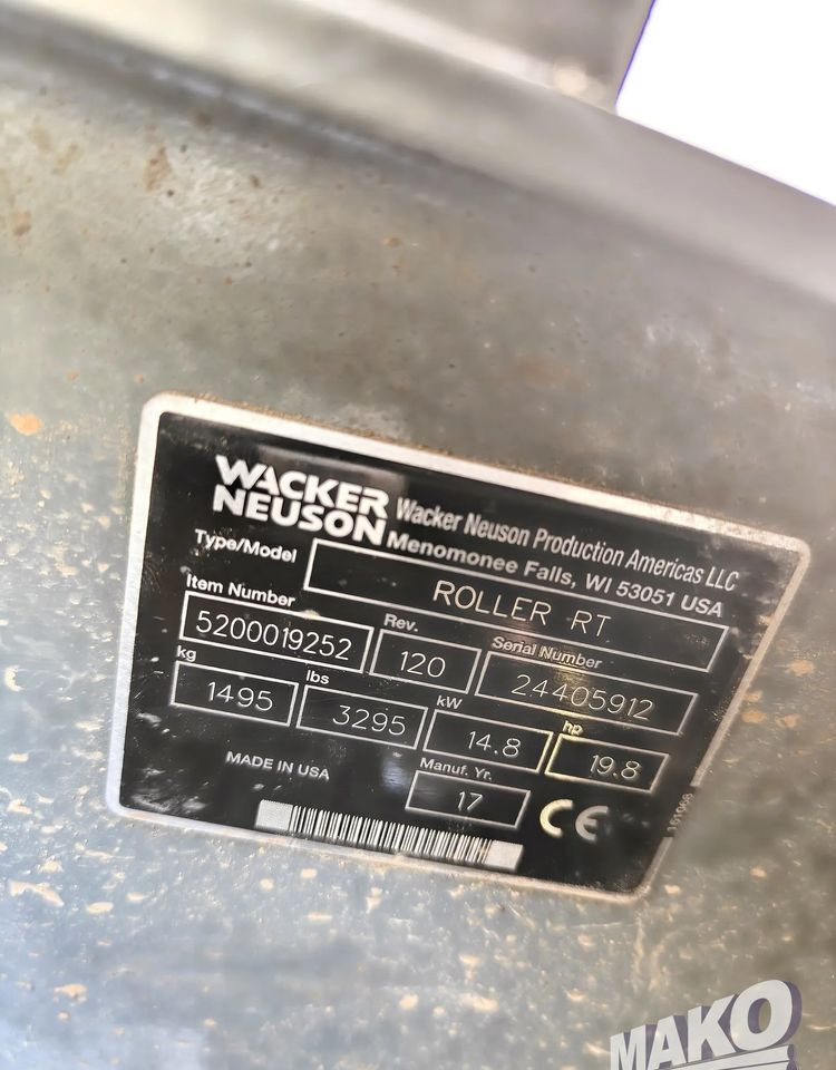 Roller Wacker Neuson RTSC3: picture 12 Roller Wacker Neuson RTSC3: picture 12