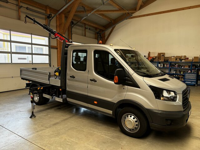 FORD Transit FT 350L Doka TdCI 1.2t Fassi Kran - Flatbed van, Combi van: picture 1 FORD Transit FT 350L Doka TdCI 1.2t Fassi Kran - Flatbed van, Combi van: picture 1