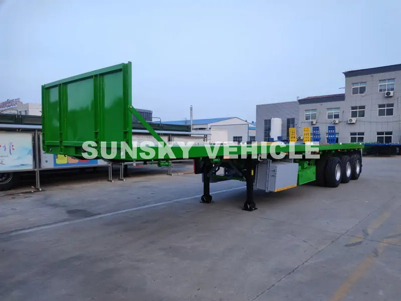SUNSKY Flat Deck Trailer with henred type axles and suspension - Dropside/ Flatbed semi-trailer: picture 2 SUNSKY Flat Deck Trailer with henred type axles and suspension - Dropside/ Flatbed semi-trailer: picture 2