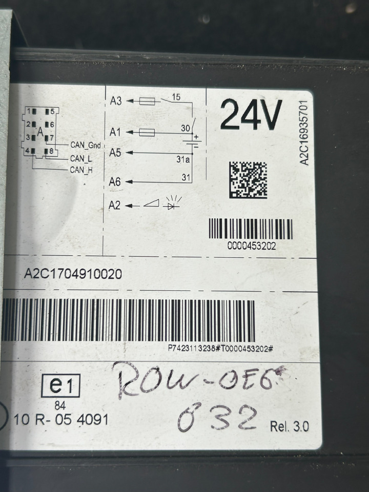 DAF XF 106 480 2027602 2321027 - Tachograph: picture 5 DAF XF 106 480 2027602 2321027 - Tachograph: picture 5