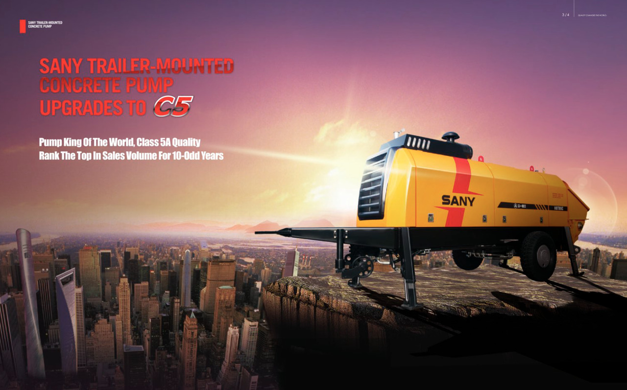 SANY SANY 【ACHIEVE】TOP CONDITION!!! demo new low hours Sany Concrete Trailer Pump 2017 HBT5008C-5S - Stationary concrete pump: picture 5 SANY SANY 【ACHIEVE】TOP CONDITION!!! demo new low hours Sany Concrete Trailer Pump 2017 HBT5008C-5S - Stationary concrete pump: picture 5