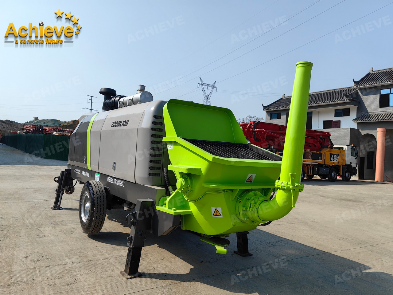 Zoomlion 2022 Zoomlion HBT 90.18.186RSU hydraulic Concrete Trailer Pump in China【ACHIEVE】TOP CONDITION!!! - Stationary concrete pump: picture 5 Zoomlion 2022 Zoomlion HBT 90.18.186RSU hydraulic Concrete Trailer Pump in China【ACHIEVE】TOP CONDITION!!! - Stationary concrete pump: picture 5