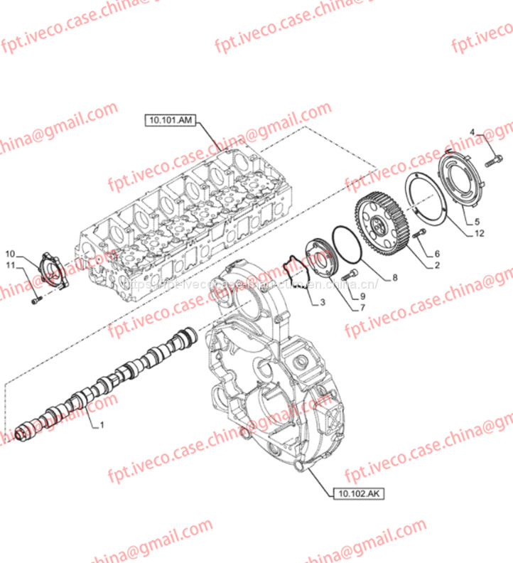 FPT IVECO CASE Cursor9 F2CFE614A*B041/F2CGE614F*V004 5802431166 Gear-Camshaft 504385208 - Camshaft for Truck: picture 3 FPT IVECO CASE Cursor9 F2CFE614A*B041/F2CGE614F*V004 5802431166 Gear-Camshaft 504385208 - Camshaft for Truck: picture 3
