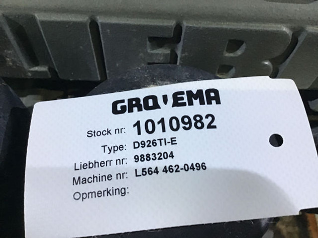Engine Liebherr D926TIE: picture 10