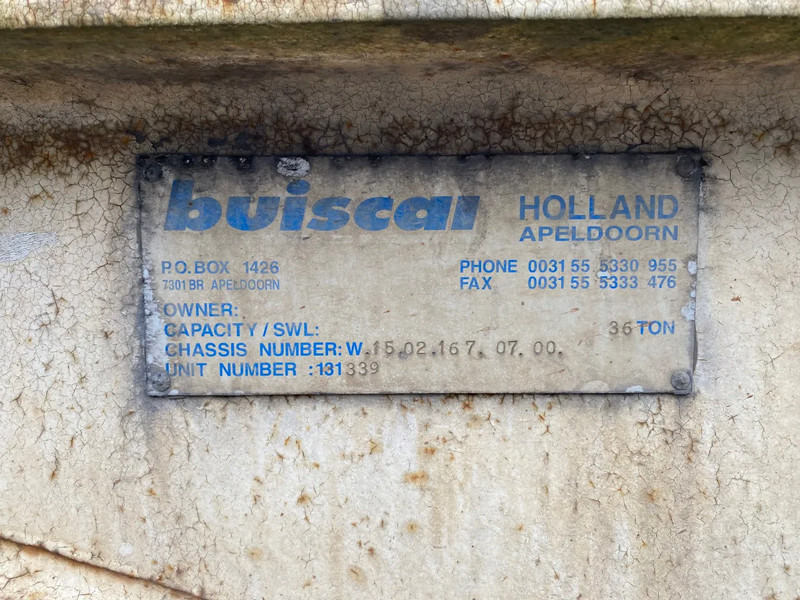 Container transporter/ Swap body semi-trailer Buiscar 12 Stucks ! / 36 Ton / 20 FT - 30 FT / Skeletal / Port Trailer: picture 9