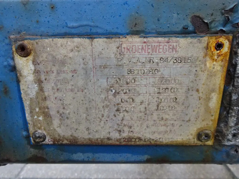 Container transporter/ Swap body semi-trailer Groenewegen 20 FT Chassis / Steel Suspension / Double Tyres: picture 8