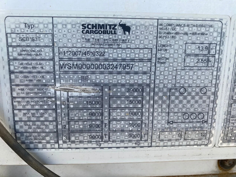 Curtainsider semi-trailer Schmitz Cargobull SCB*S3T / Coil / Tautliner / Disc Brakes: picture 10 Curtainsider semi-trailer Schmitz Cargobull SCB*S3T / Coil / Tautliner / Disc Brakes: picture 10