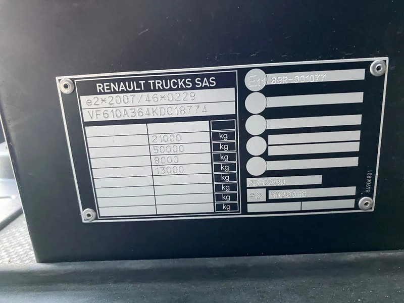 Tractor unit Renault T HIGH 520 DTI 13 / 2x Tank / Full spoilers / Stand Airco: picture 14