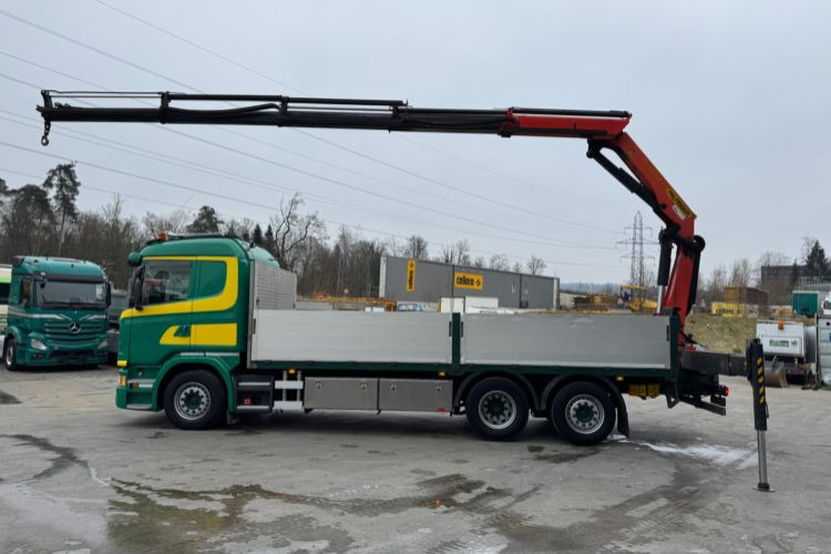 Crane truck, Dropside/ Flatbed truck Scania G490 6x2 PK22002-4: picture 13
