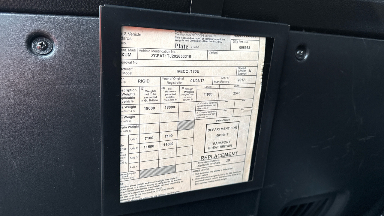 Curtainsider truck IVECO EUROCARGO 180-250: picture 11 Curtainsider truck IVECO EUROCARGO 180-250: picture 11