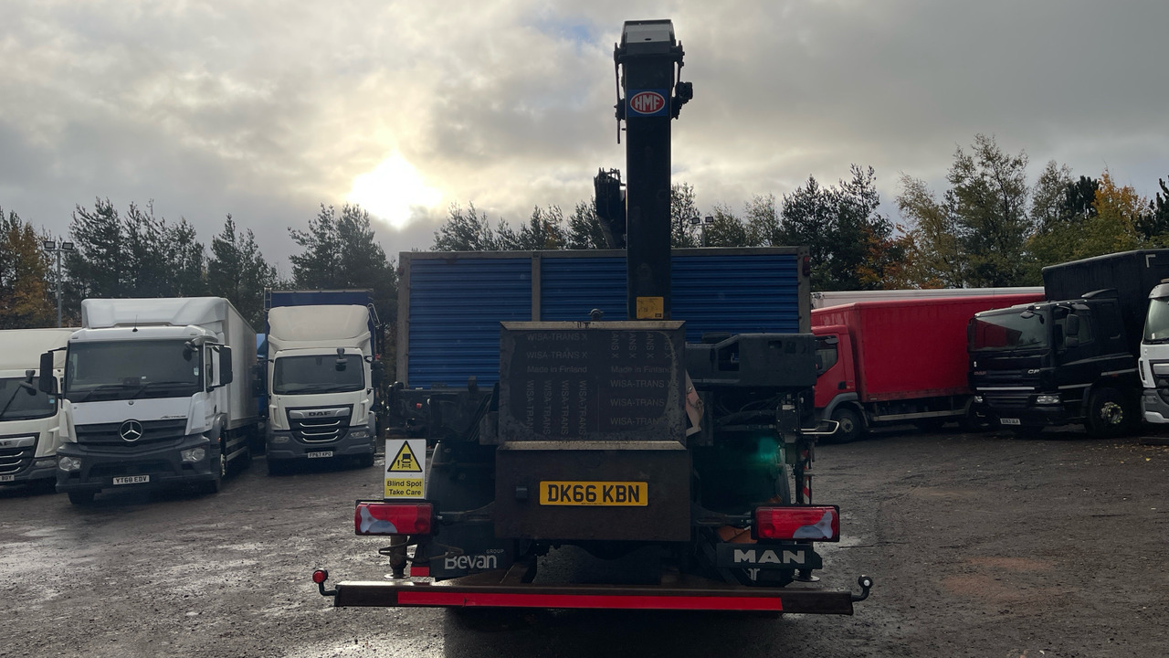 Dropside/ Flatbed truck, Crane truck Man TGM 18.250: picture 10