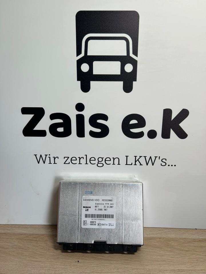 MAN SIEMENS VDO Elektronik FFR Steuergerät 81.25805.7067 - ECU for Truck: picture 1 MAN SIEMENS VDO Elektronik FFR Steuergerät 81.25805.7067 - ECU for Truck: picture 1