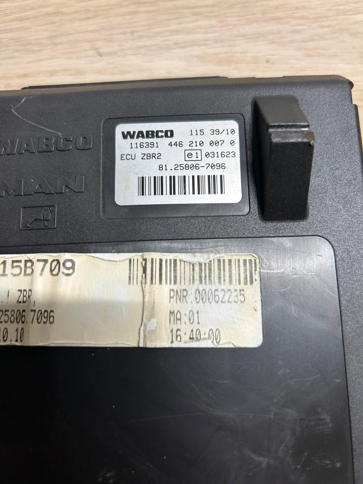 MAN WABCO Elektronik ECU ZBR 2 Steuergerät 81.25806-7096 - ECU for Truck: picture 4 MAN WABCO Elektronik ECU ZBR 2 Steuergerät 81.25806-7096 - ECU for Truck: picture 4