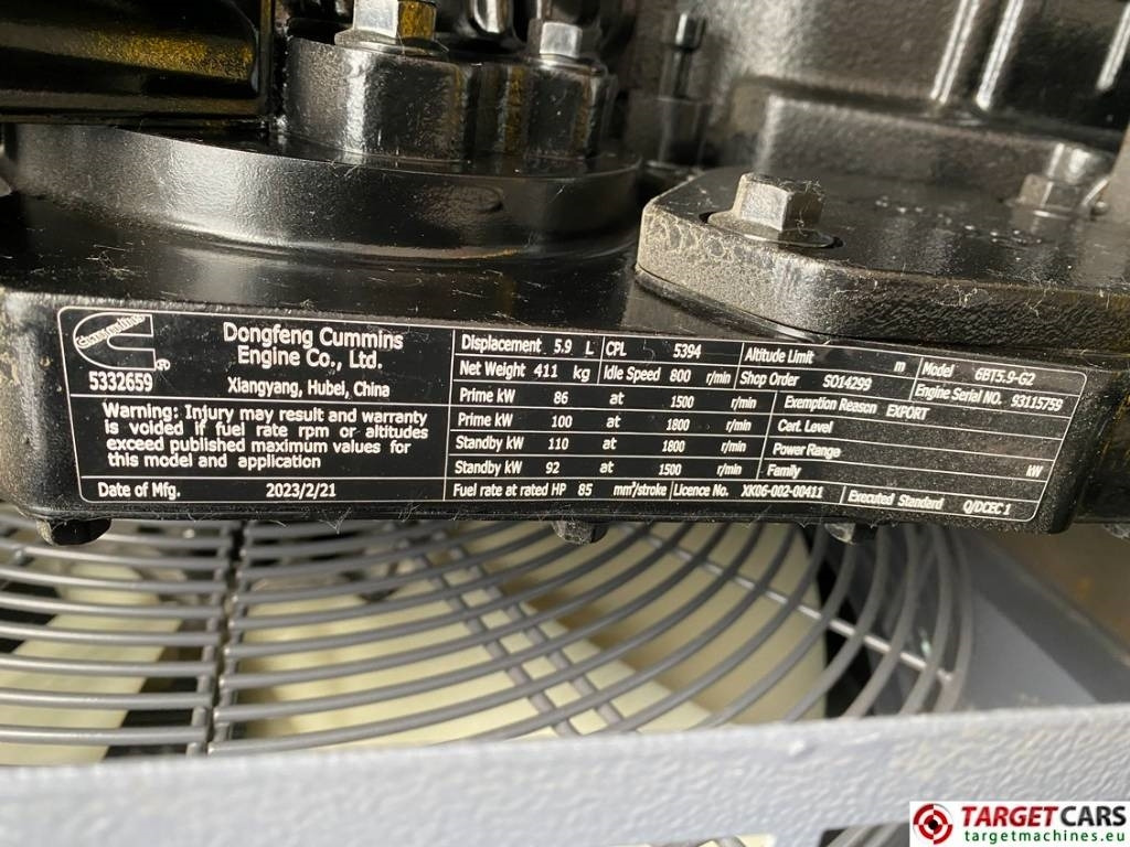 Generator set Atlas Copco QES80 Diesel 90KVA Generator 400/230V Unusde: picture 13 Generator set Atlas Copco QES80 Diesel 90KVA Generator 400/230V Unusde: picture 13