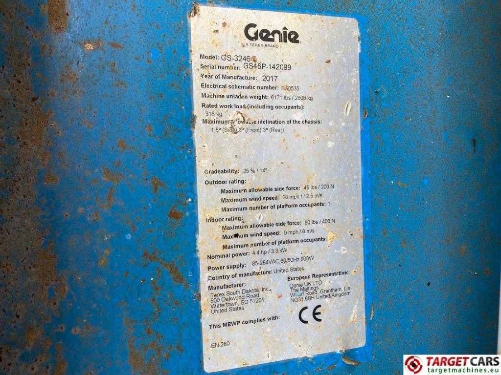 Scissor lift Genie GS-3246 Electric Scissor Work Lift 1175cm: picture 10 Scissor lift Genie GS-3246 Electric Scissor Work Lift 1175cm: picture 10