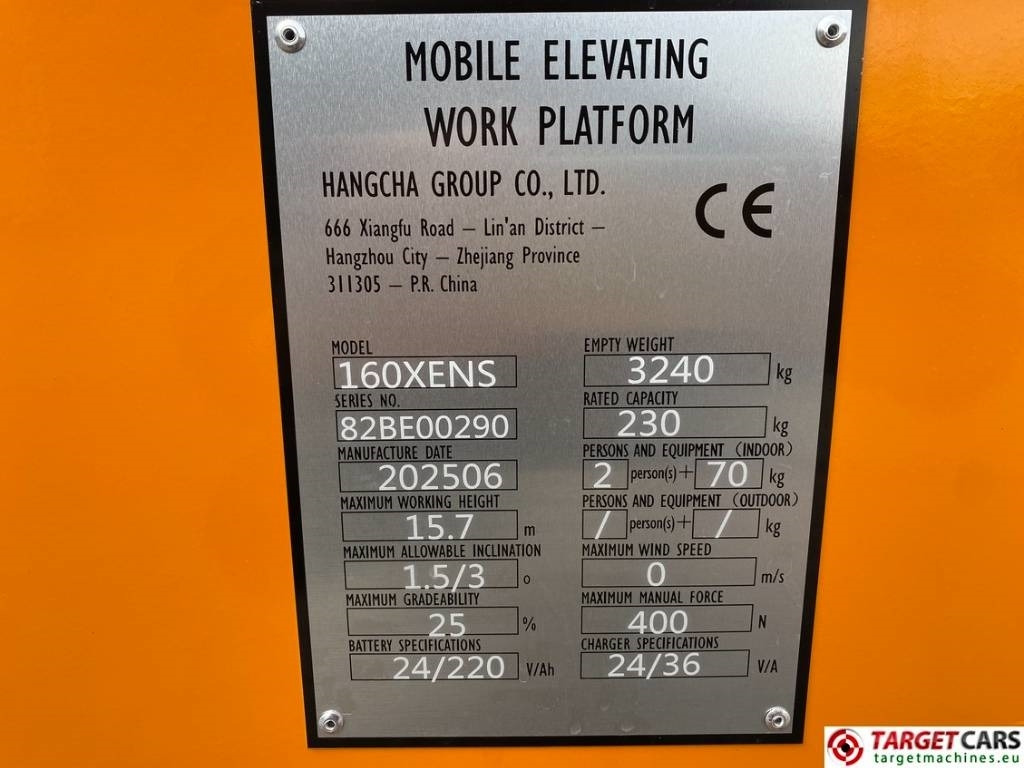 Leasing of Hangcha 160XENS Electric Scissor Work Lift 1570cm Hangcha 160XENS Electric Scissor Work Lift 1570cm: picture 10 Leasing of Hangcha 160XENS Electric Scissor Work Lift 1570cm Hangcha 160XENS Electric Scissor Work Lift 1570cm: picture 10