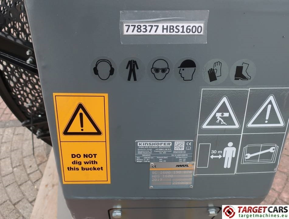 Sorting bucket Hartl HBS 1600 Screening DKS40HD Bucket 160cm 22~40T NEW: picture 16