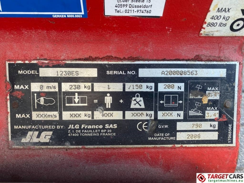 Vertical mast lift JLG 1230ES Electric Vertical Mast Work Lift 566cm: picture 10