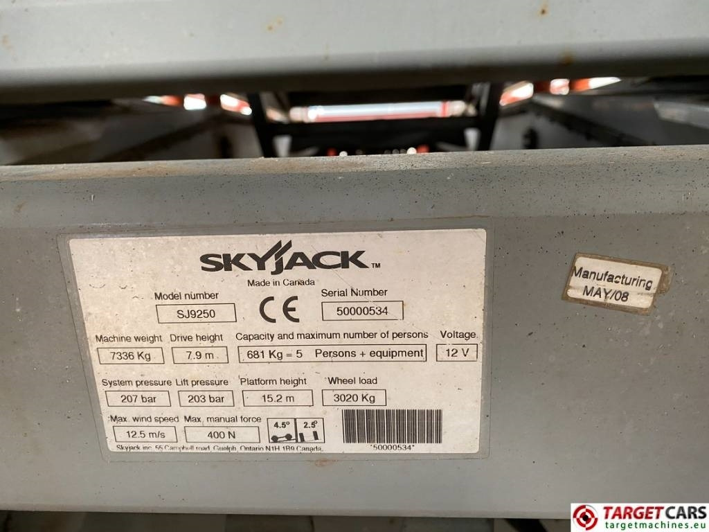 Leasing of SkyJack SJ9250 RT Diesel Scissor Work Lift 1720cm SkyJack SJ9250 RT Diesel Scissor Work Lift 1720cm: picture 10 Leasing of SkyJack SJ9250 RT Diesel Scissor Work Lift 1720cm SkyJack SJ9250 RT Diesel Scissor Work Lift 1720cm: picture 10