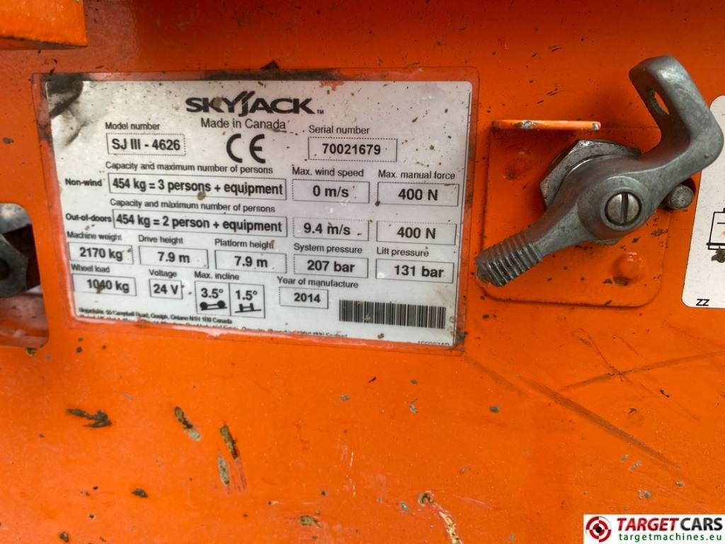 Scissor lift SkyJack SJIII-4626 Electric 4626 Scissor Work Lift 990cm: picture 10 Scissor lift SkyJack SJIII-4626 Electric 4626 Scissor Work Lift 990cm: picture 10
