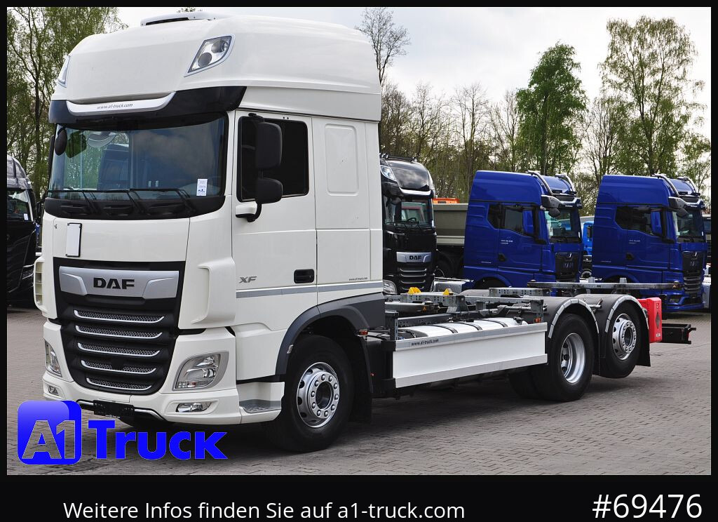 Container transporter/ Swap body truck DAF XF 480 FAN Intarder, Lenkachse,: picture 13